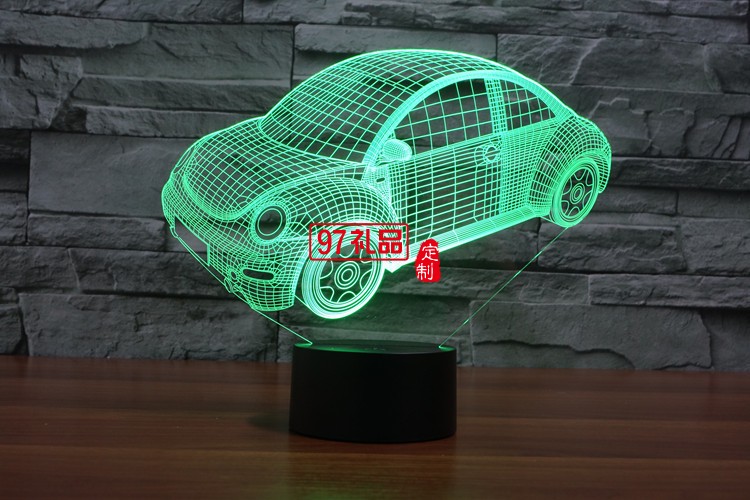 汽車3D燈 LED小夜燈 可定制LOGO定制產(chǎn)品造型