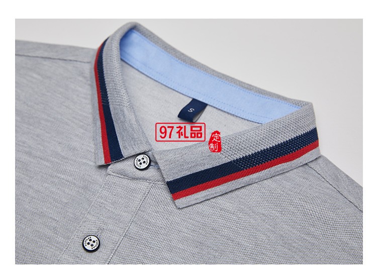 高端精梳翻領(lǐng)可定制logo定制Polo衫員工服飾廣告衫