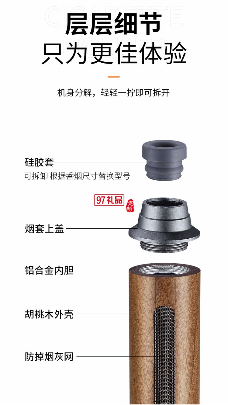 不掉煙灰抽煙神器車載煙套打火機