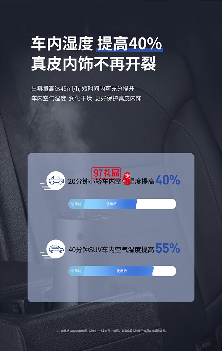 車載加濕器 汽車加濕器家用辦公室迷你補(bǔ)水噴霧usb