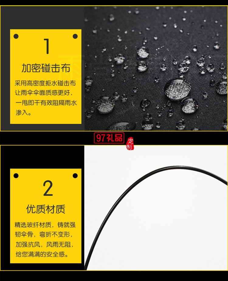 23寸禮品拐杖傘自動雨傘防滑可定制logo