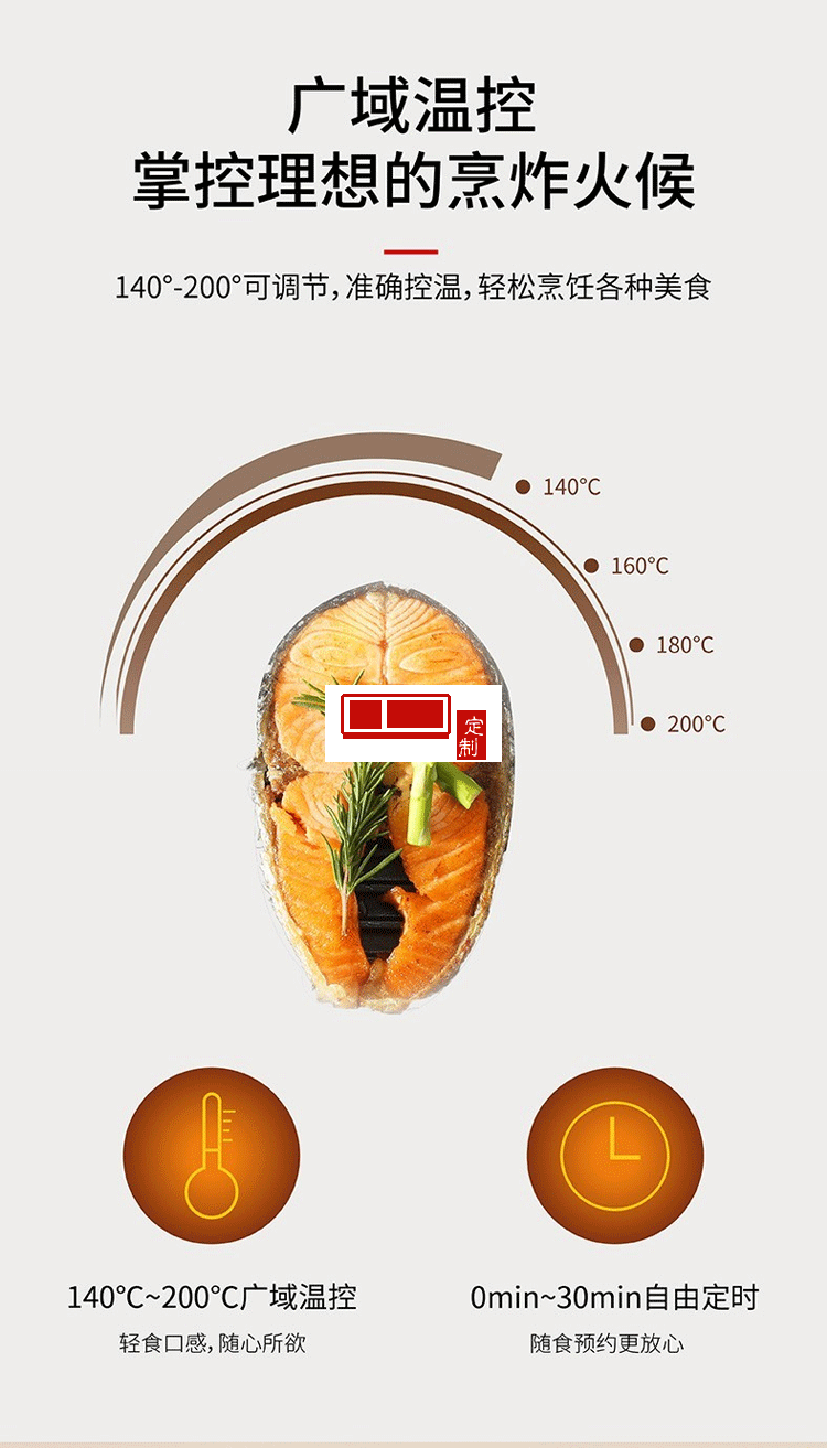 空氣炸鍋新款烤箱大容量智能無油小多功能全自動電一體機定制公司廣告禮品