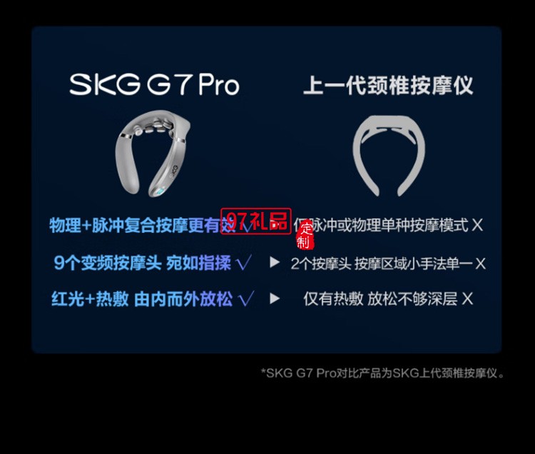 頸椎按摩器物理推揉低頻脈沖一體肩頸頸椎按摩儀定制公司廣告禮品