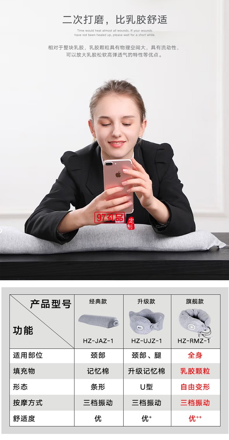 和正 頸椎按摩器頸部按摩儀升級(jí)款 HZ-UJZ-1定制公司廣告禮品