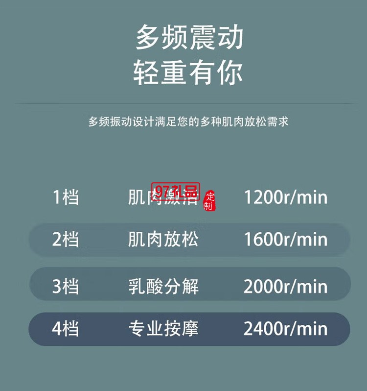 筋膜槍肌肉放松按摩槍電動頸膜儀棒運動健身器材定制公司廣告禮品