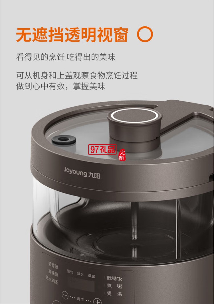 九陽多功能電飯煲蒸汽玻璃內膽煮飯F30S-S360定制公司廣告禮品