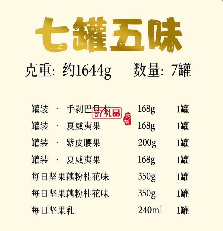 三只松鼠小酷罐裝禮1624g零食堅果禮盒伴手禮回禮禮盒